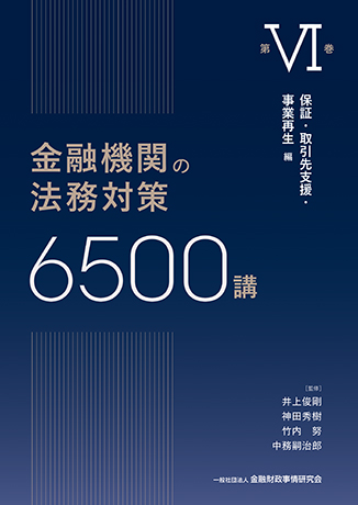 金融機関の法務対策6500講 第VI巻<br>保証・取引先支援・事業再生 編 