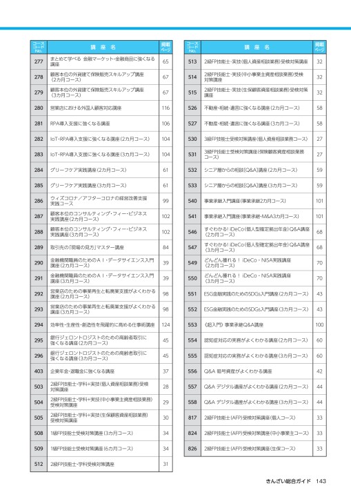 2021年度きんざい通信講座総合ガイド